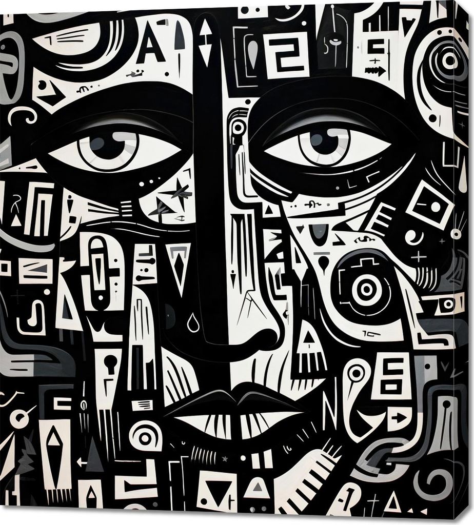 Bild 90x100cm Labyrinth der Gedanken