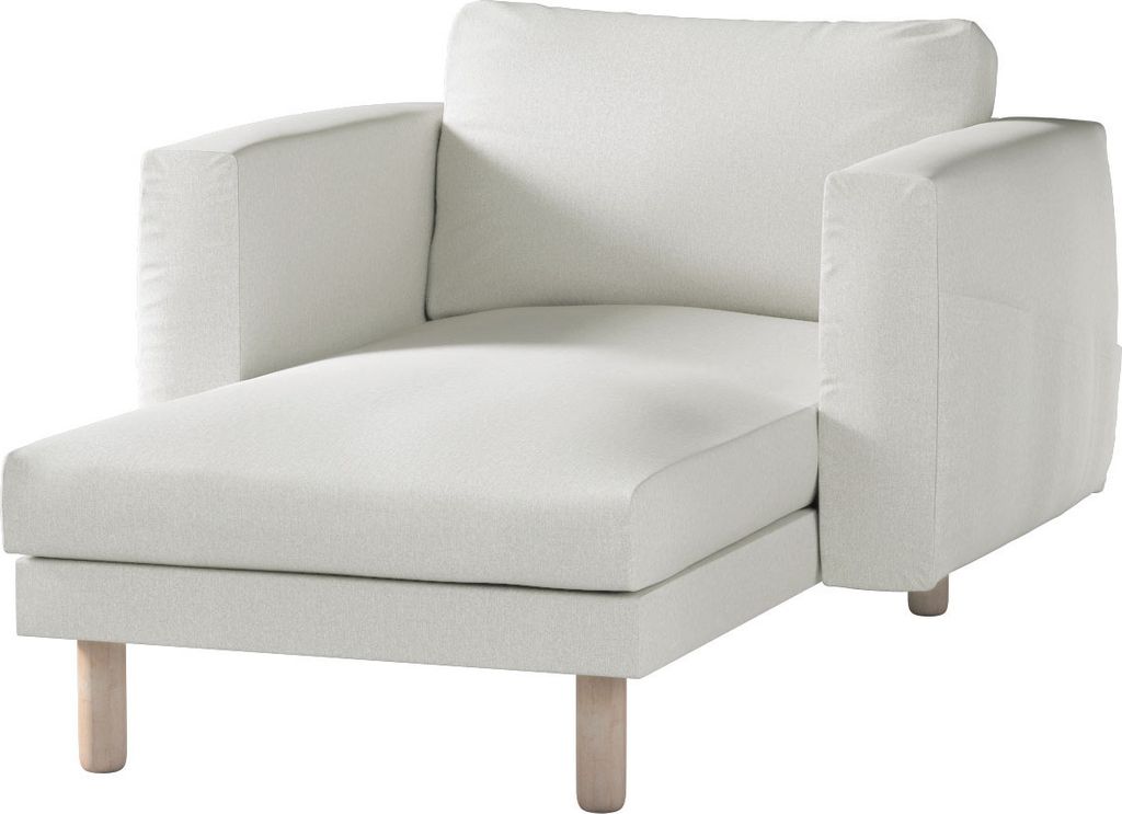 Dekoria Bezug für Norsborg Recamiere mit Armlehnen, creme, Norsborg Bezug für Recamiere mit Armlehnen