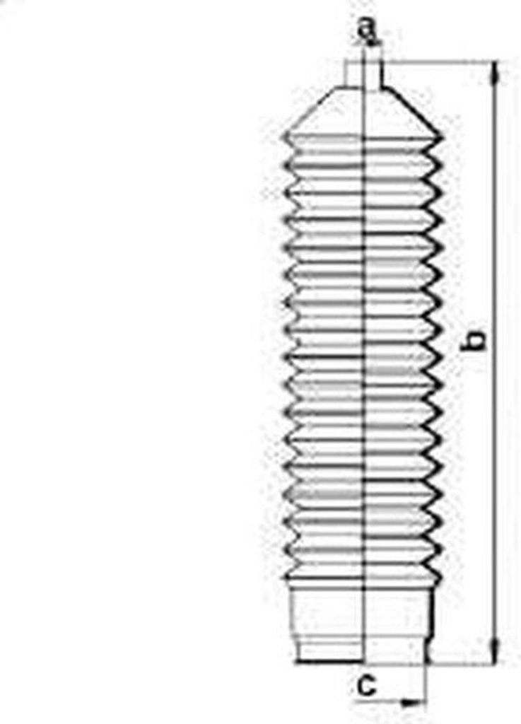 Spidan Faltenbalg, Lenkung Beidseitig 83835 Produktbild 