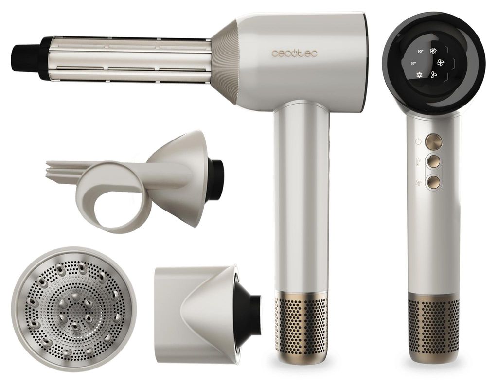Cecotec DryGlam Waves Champagne asciuga capelli 1600 W Immagine del prodotto 