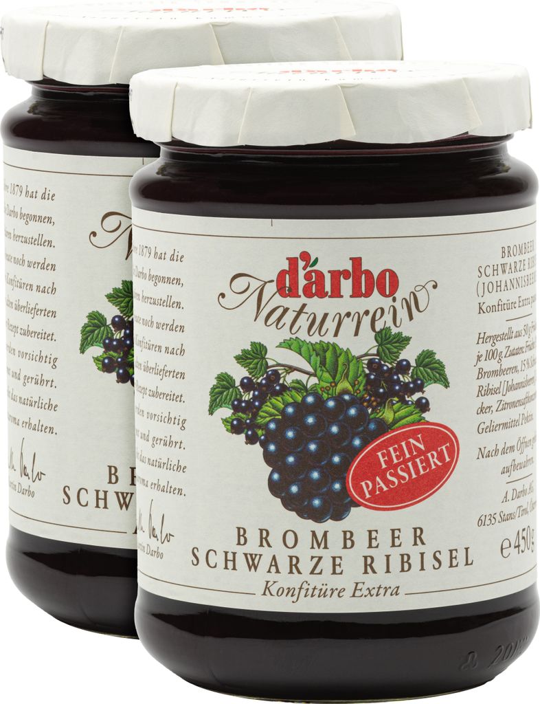 Food-United KONFITÜRE-EXTRA Brombeer-Ribisel schwarz Produktbild 