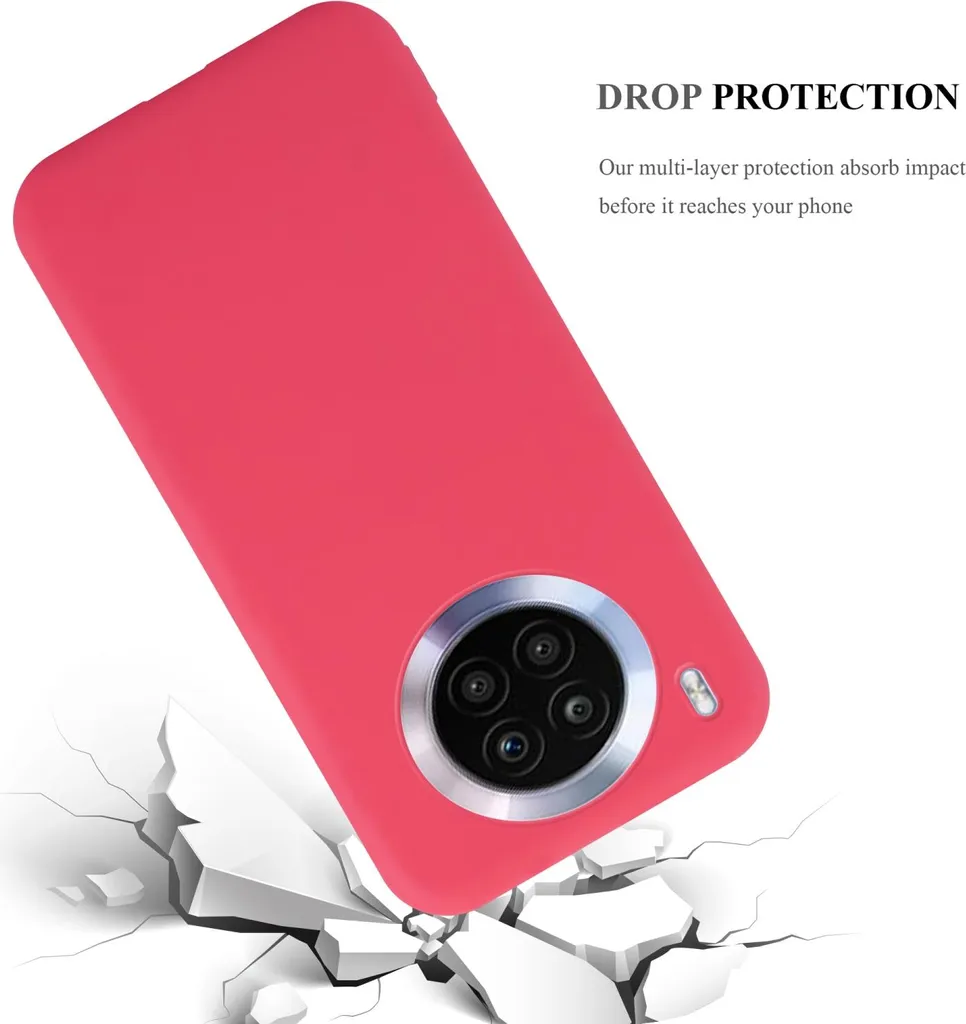 Custodia Rossa Honor 50 LITE Cadorabo - Stile Elegante e Silicone Soft