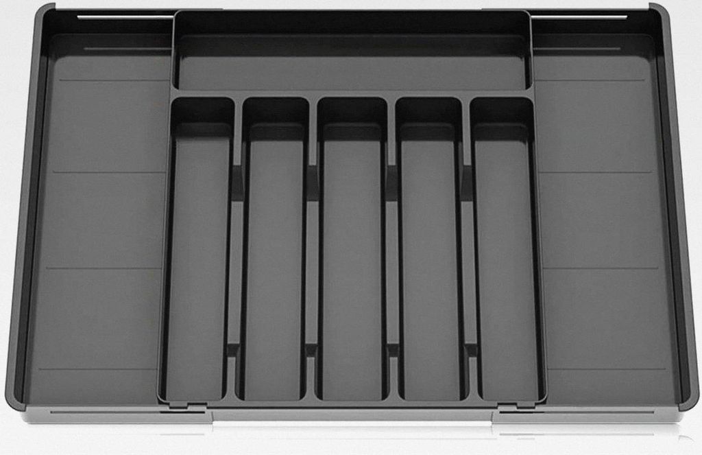 Besteckkasten für Schubladen, Erweiterbarer Großer Besteckkasten für die Küche, Besteck Organizer 6 bis 8 Fächer, Schubladeneinsatz Besteckein...