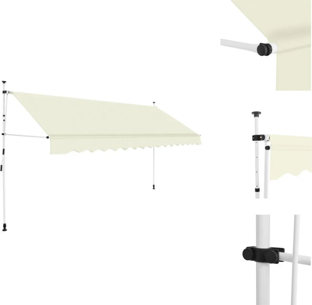 Offerta Tenda da Sole 350 cm vidaXL Bianco Crema Manuale