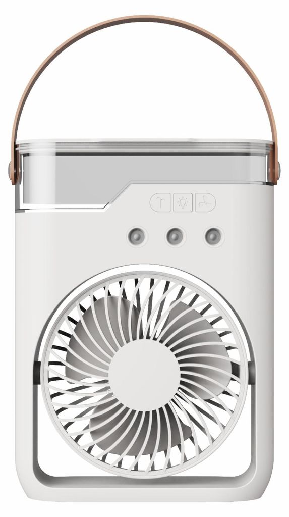 Luftkühler mit Sprühfunktion, tragbarer Mini Ventilator mit Produktbild 