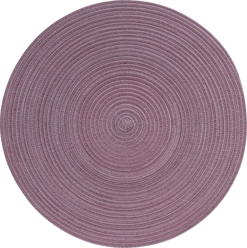 Pichler Tischset meliert Tischset rund 12er Set 0 x 38 cm SAMBA Kreis mauve