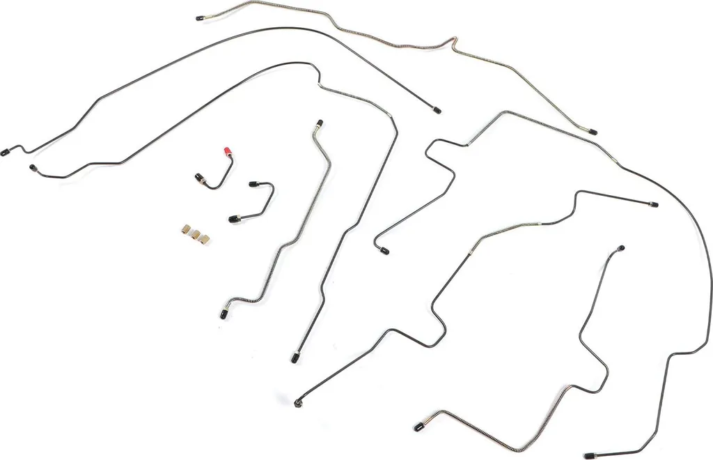 Kit conduites de frein SJPB9701 en acier inox pour Jeep Wrangler TJ