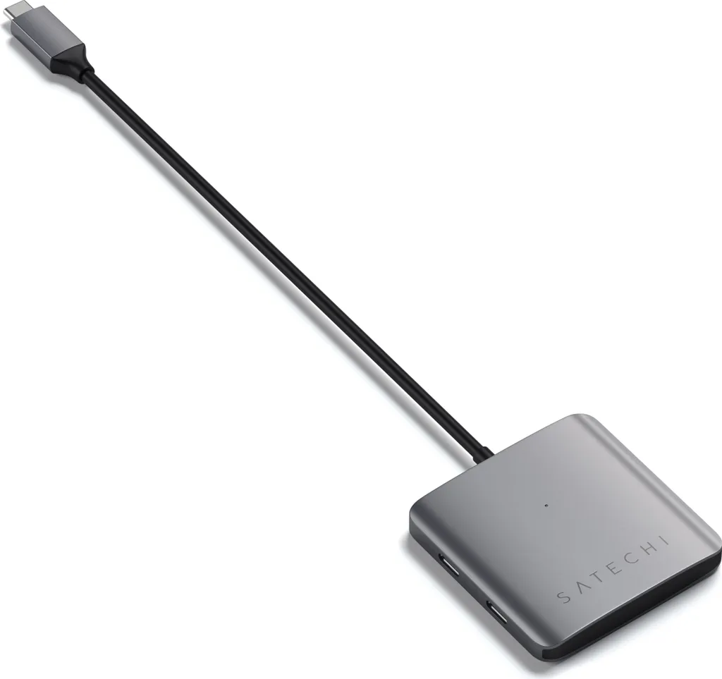 Satechi - Hub USB-C a 4 porte - Adattatore Quad USB-C Grigio scuro - 2