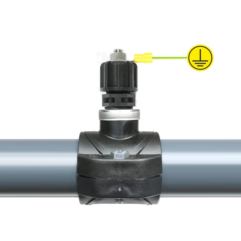 GT Edelstahl-Erdungset Erdung V4 1/2" - mit 50 mm Anbohrschelle - zur Ableitung von Störströmen / Störpotential im Poolwasser