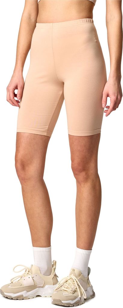 Merry Style Damen Kurze Leggings aus Baumwolle MS10-200 (Nude, S)