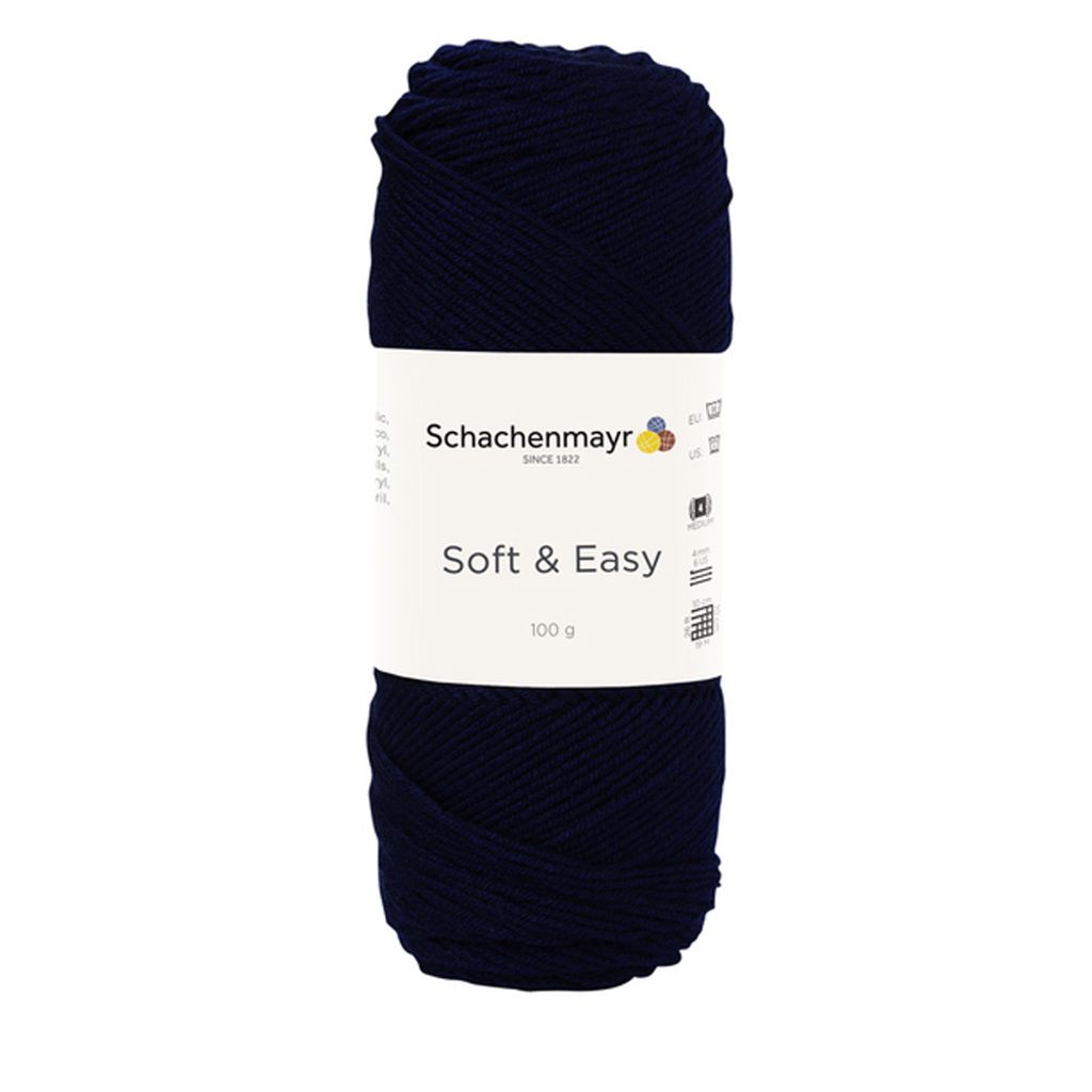 Schachenmayr Soft & Easy, 100g Marine Handstrickgarne Produktbild 