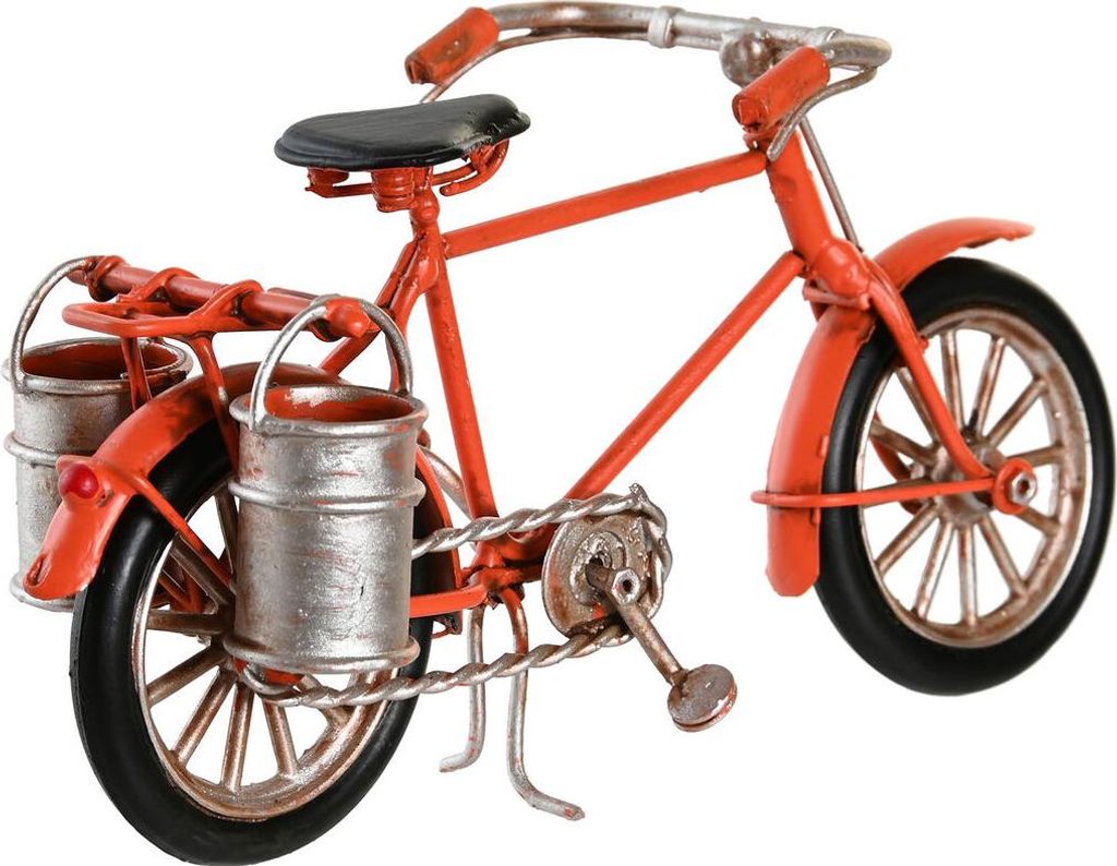 Deko-Figur DKD Home Decor Gelb Schwarz Orange Fahrrad Vintage 16,5 x 5,5 x 9 cm (3 Stück)