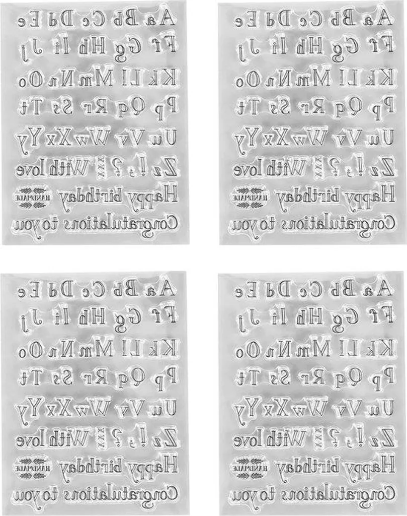 Tampons Alphabet Transparents : Fini les Textes de Cartes de Traviole
