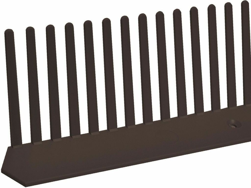 Traufkamm Spatzenkamm Vogelschutz schwarz 50 m