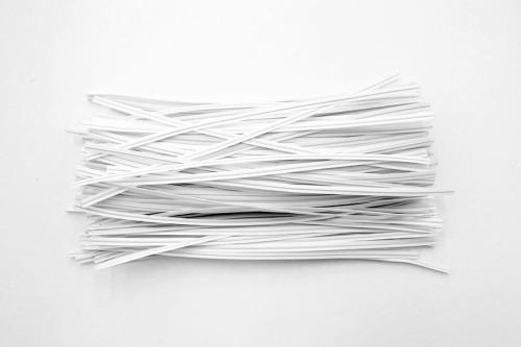 Twist-Draht 150 mm, weiß – 1000 Stück