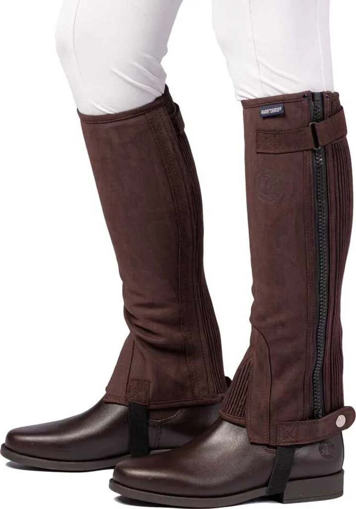 Mini-chaps Amara Harry's Horse 2XL Marron - Solution Mollets Larges - 2