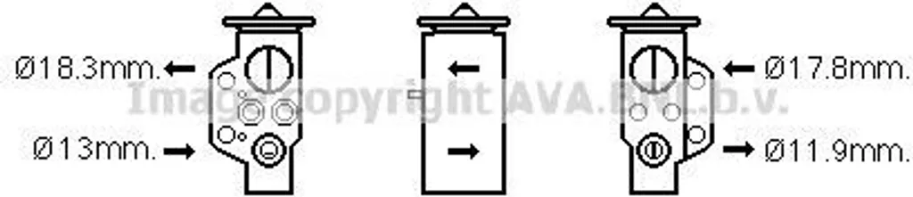 Détendeur PRASCO PR1076 : Solution Climatisation HS pour Cayenne 95557231901