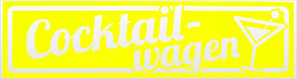 Kiwistar Eiswagen invertiert Magnetschild Schild magnetisch - 30cm Neongelb - Magnetfolie für Auto PKW Kfz