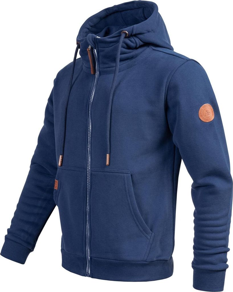 Stylische Herren Sweatjacke Petrolblau Größe L - Gr. L Produktbild 3