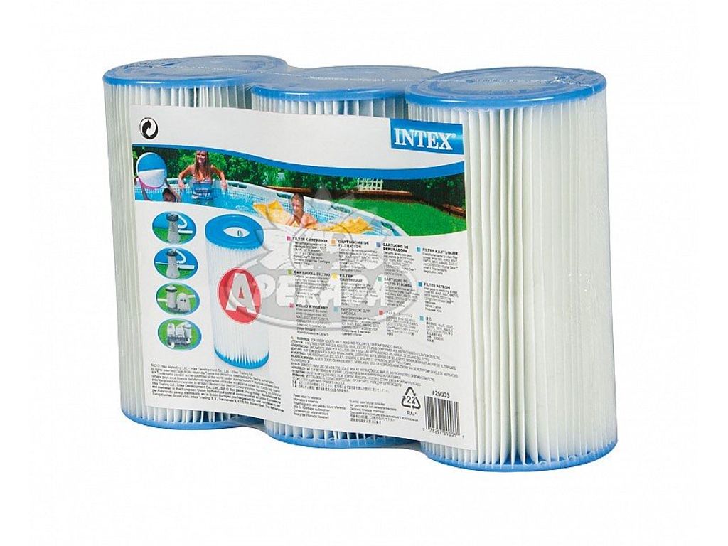 3x Intex Filterkartusche Typ A Filter Kartusche Produktbild 1