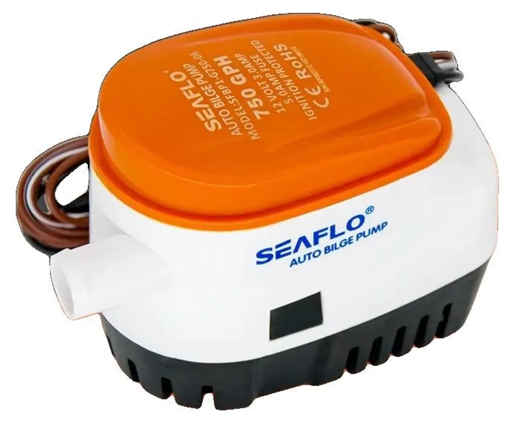 Pompe de cale pour évacuation automatique d'eau de pluie et cales