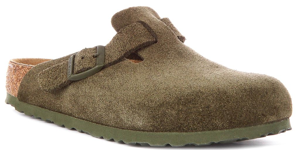 Birkenstock Boston Faded Thyme Normal Footbed - Pantoufles Image du produit 