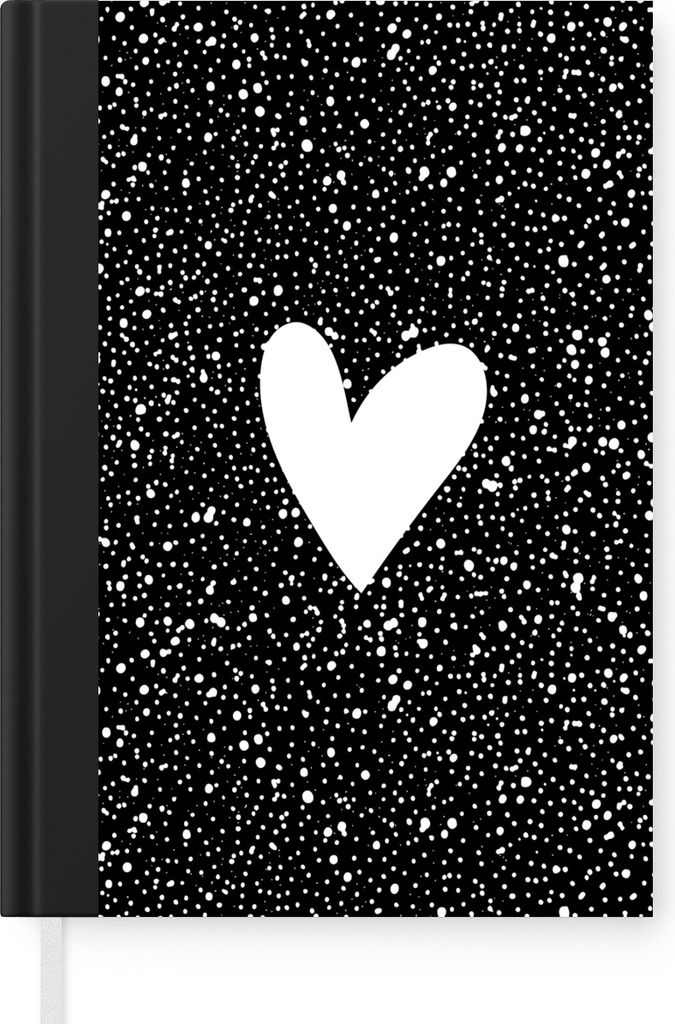 MuchoWow Notizbuch Tagebuch Haushaltsbuch Notebook A5 Design - Liebe - Herz - Notizblock - Notizheft - Notebook - Schreibblock - Papier