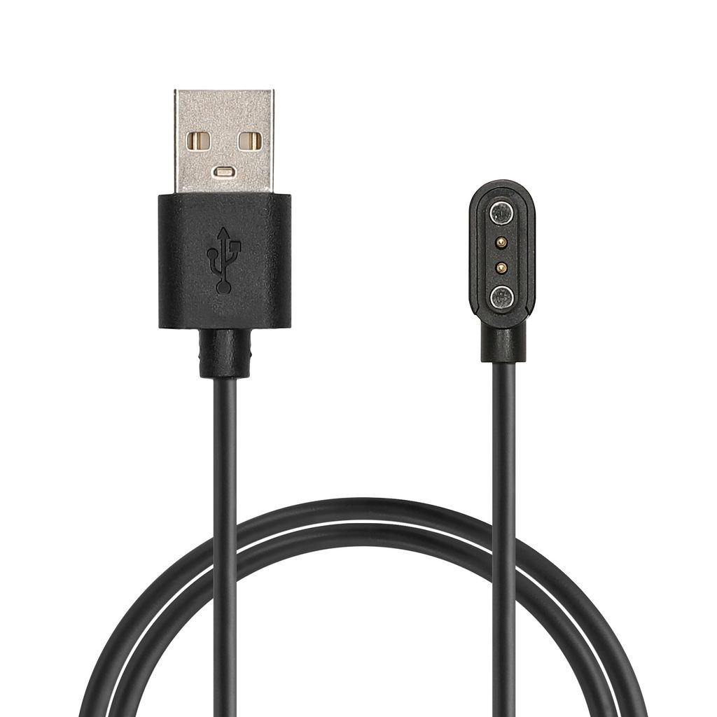 kwmobile USB Kabel Charger kompatibel mit CMF by Nothing Watch Pro (D395) Ladekabel - Smart Watch Ersatzkabel - Fitnesstracker Aufladekabel in Schwarz