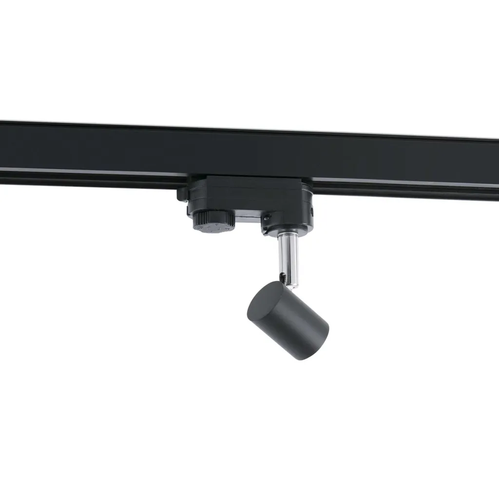 Spot sur rail triphasé orientable PLOT GU10 noir pour boutique et salon - 8