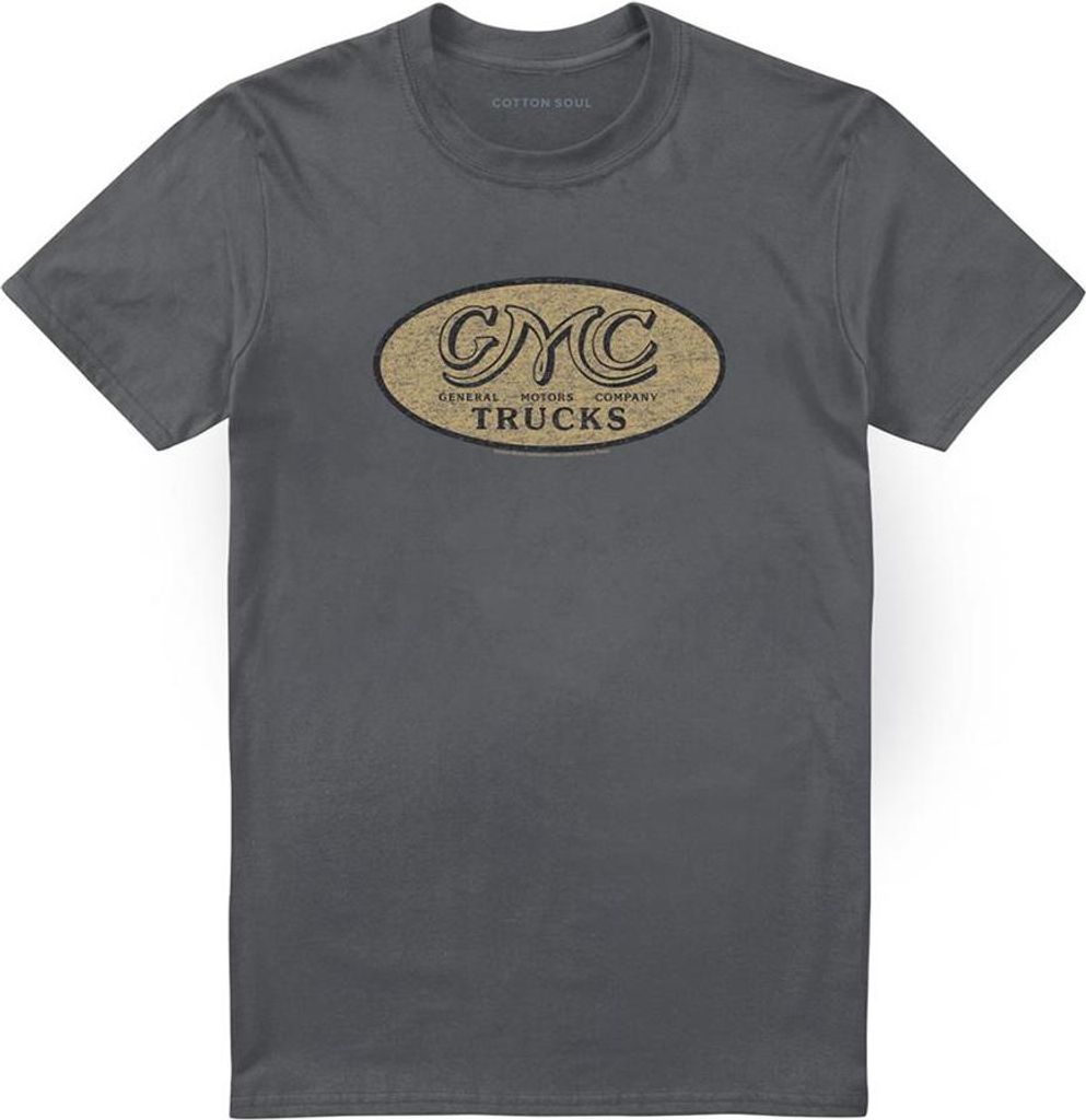 GMC - T-Shirt für Herren/Damen Uni, Vintage TV21162 (3XL) (Holzkohle)