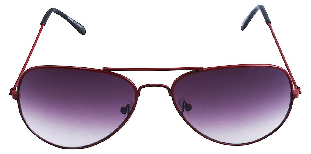 Pilotenbrille - Sonnenbrille - M - rot