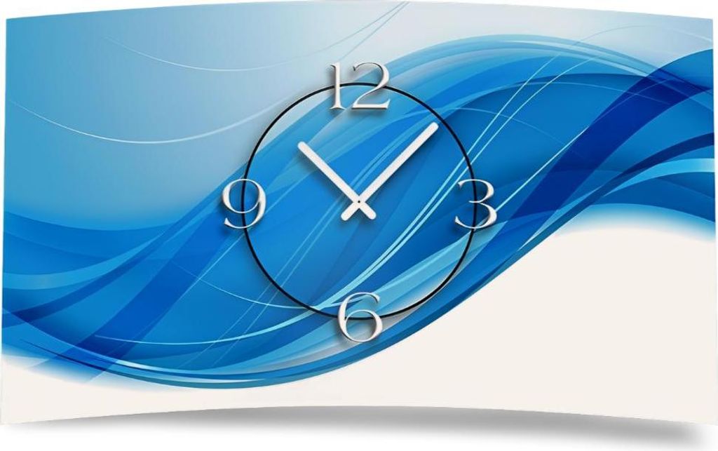 Digital Designer Art abstrakt Designer Wanduhr modernes Wanduhren Design leise kein ticken DIXTIME 3DS-0396