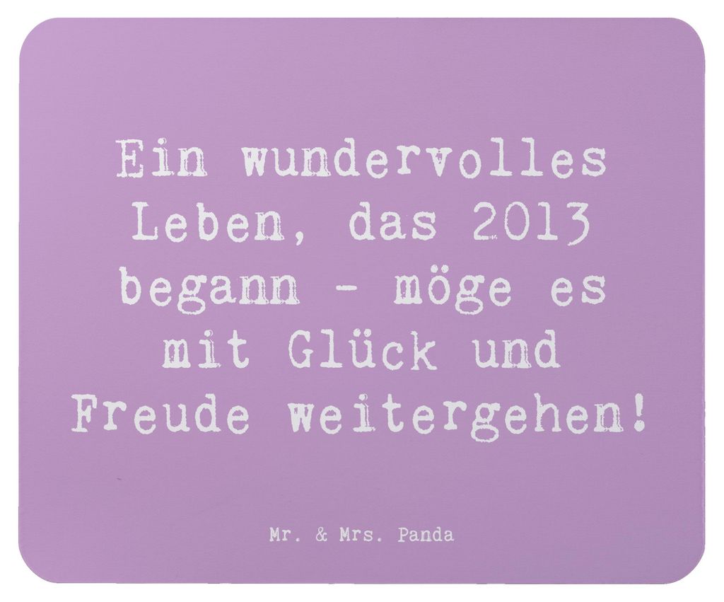 Mr. & Mrs. Panda Mauspad Spruch 2013 Geburtstag Wundervoll Produktbild 