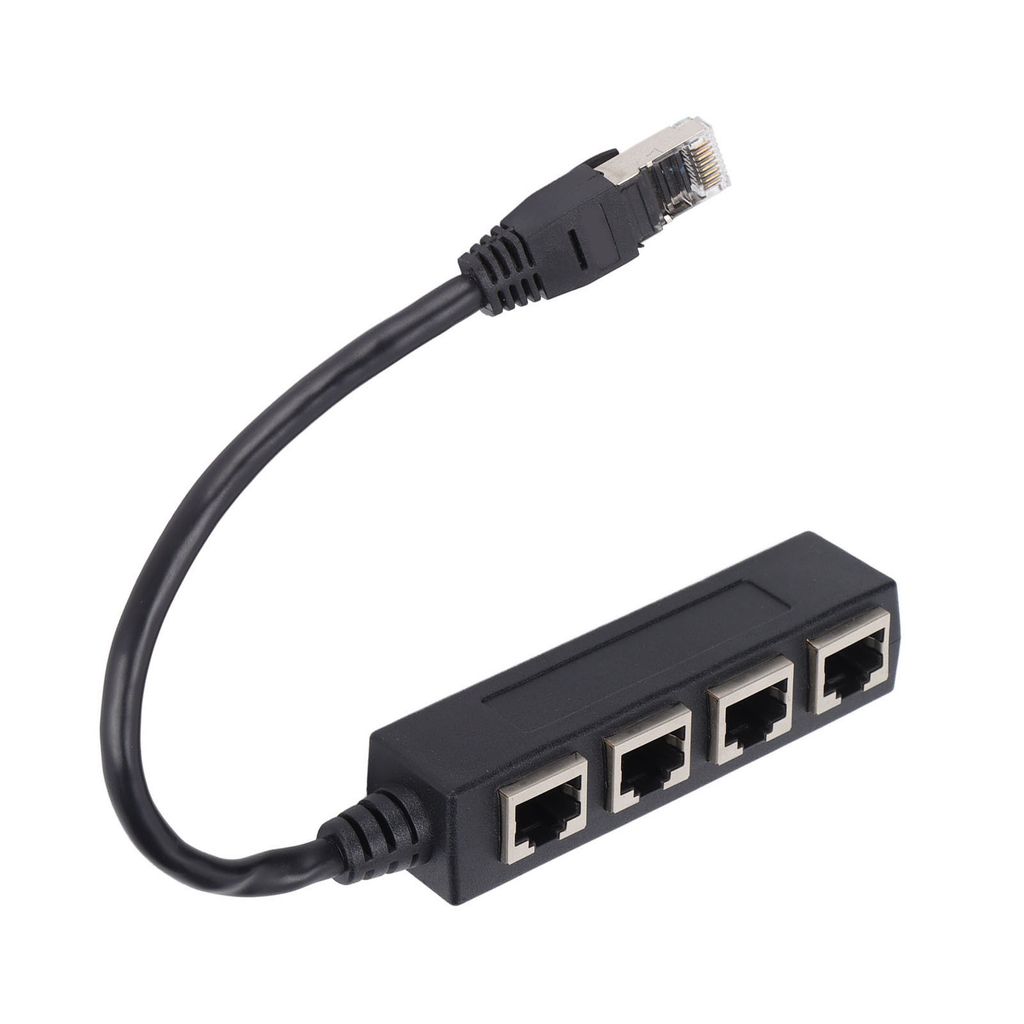 Adaptér RJ45 Splitter 1 na 4 porty Hladký prenos Vynikajúci Obrázok produktu 