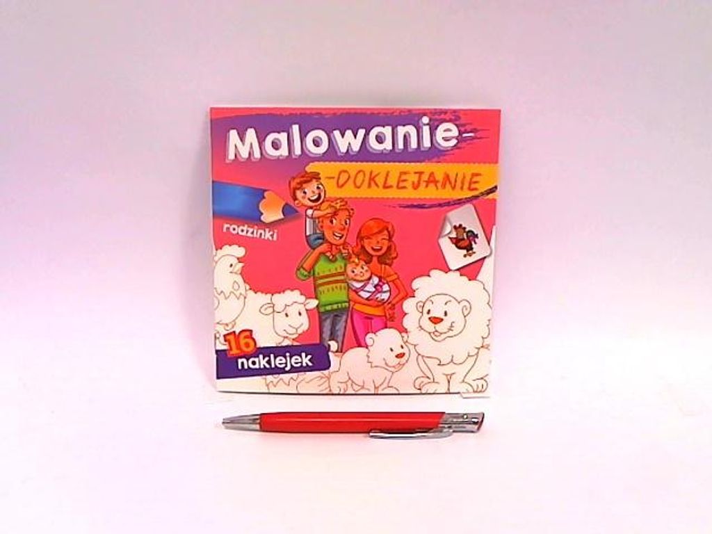 Rodzinki. Malowanie-doklejanie - Opracowanie zbiorowe (Bücher mit Aufklebern auf Polnisch)