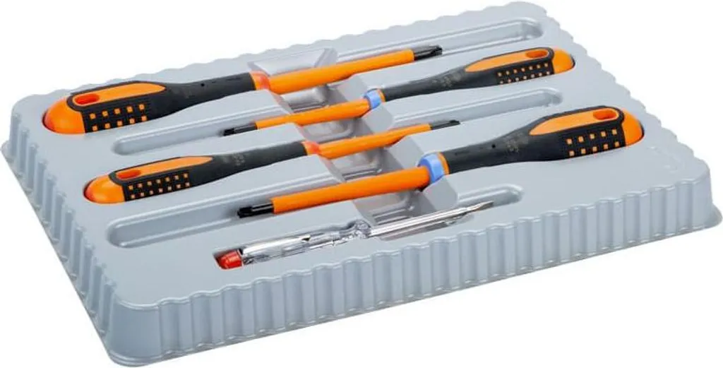 Tournevis isolés anti-choc électrique BAHCO BE-9885S contre les arcs 5p