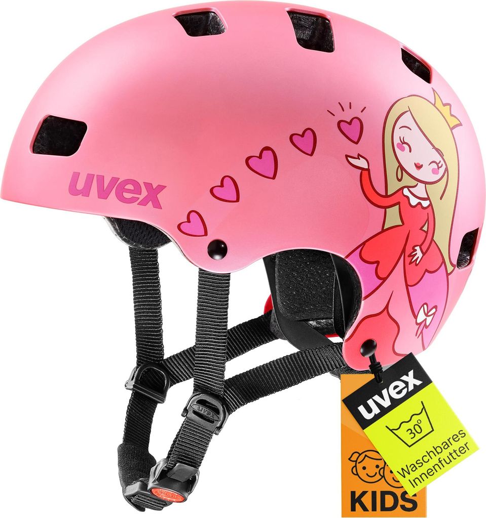 uvex kid 3 cc - robuster Fahrradhelm für Kinder- individuelle Größenanpassung - optimierte Belüftung - pink matt - 51-55 cm