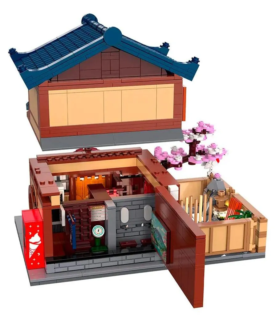 Jeu de construction japonais multicolore CaDA Sento avec éclairage LED - 3
