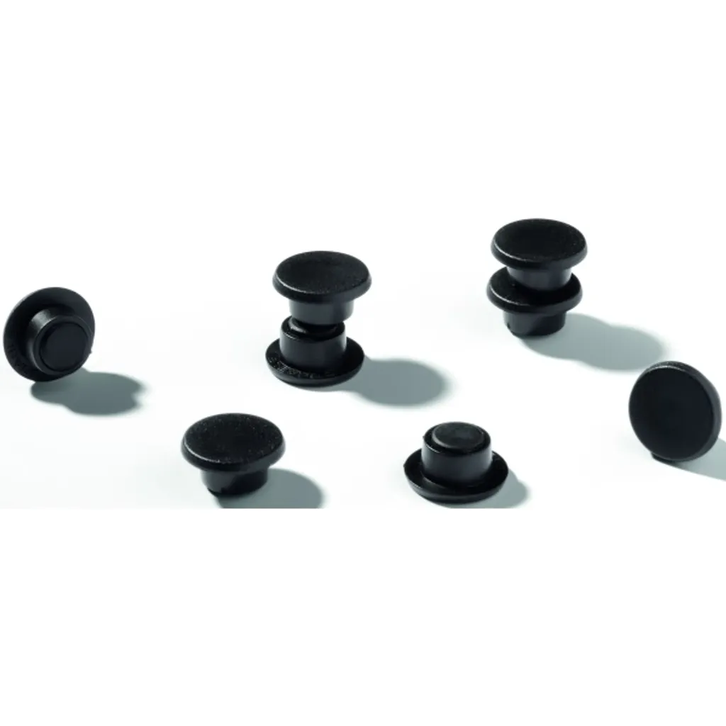 Aimant puissant noir 32mm force 720g - Lot de 4 aimants ronds magnétiques