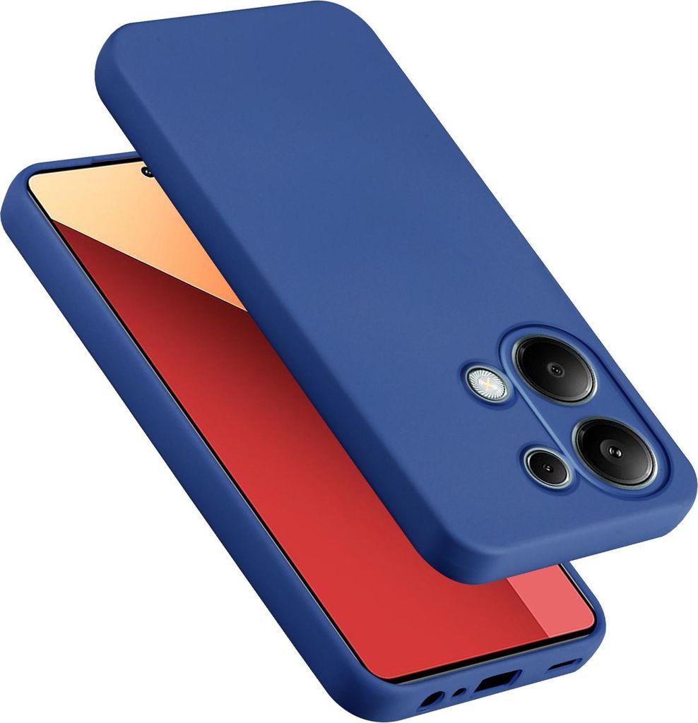 Cadorabo Hülle für Redmi Note 13 pro 4G Hülle Silikon Handyhülle Case aus flüssigem Silikon, Kratzfeste und stoßfeste Schutzhülle für Redmi...