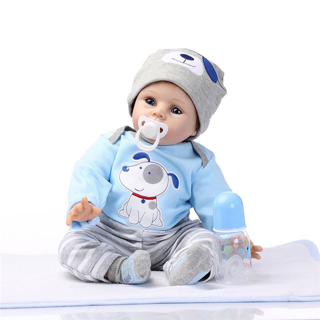 Babypuppe 46 cm realistisches handgemachtes weiches Silikonvinyl 