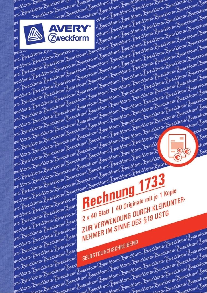 AVERY ZWECKFORM Faktura A5 2x40 BL 1733 662976 Zdjęcie produktu 