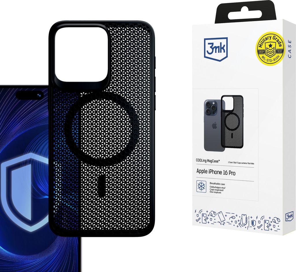 3MK COOLing MagCase, Pokrowiec, Apple, iPhone 16 Pro, 16 cm Zdjęcie produktu 