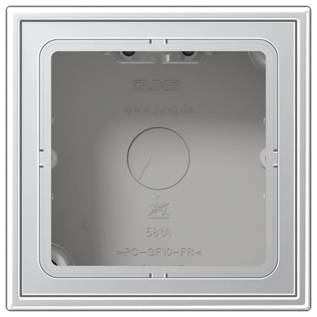 JUNG AL2581A-L Cache pour Interrupteur Aluminium Série AL - Finition Pro