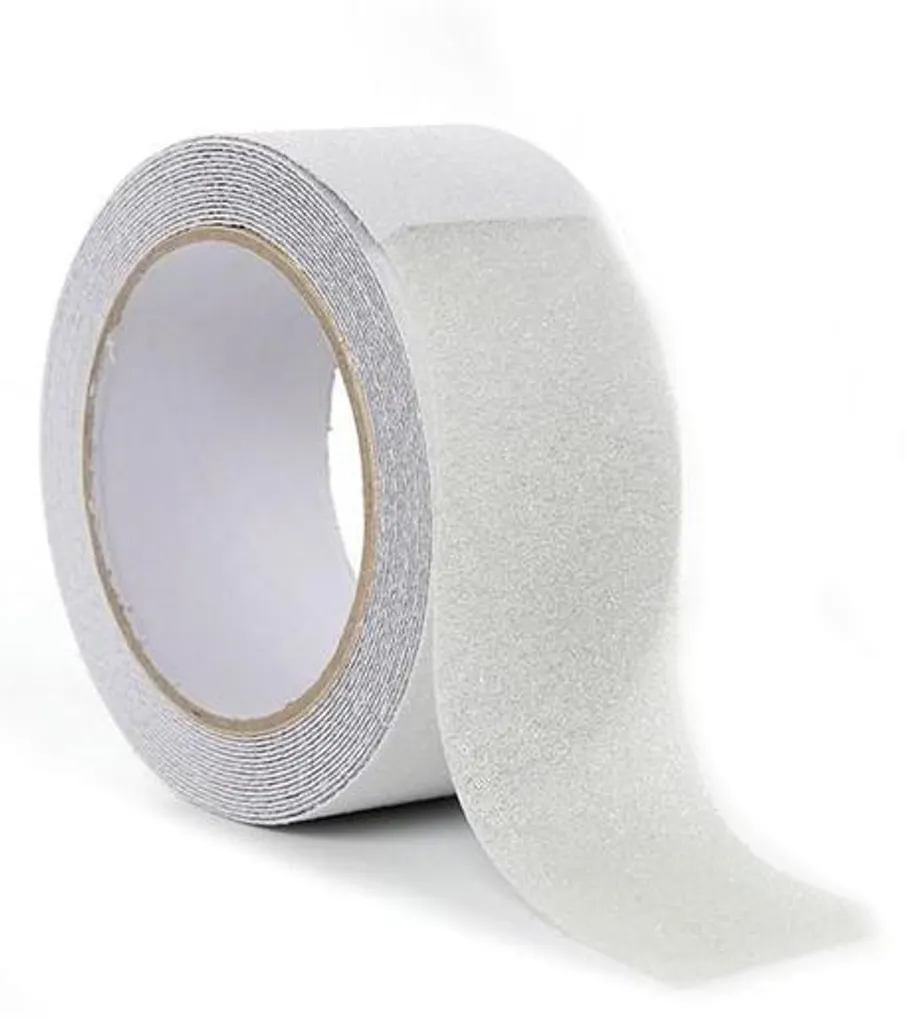 Adhésif antidérapant transparent 10m x 5cm - Ultra résistant et discret
