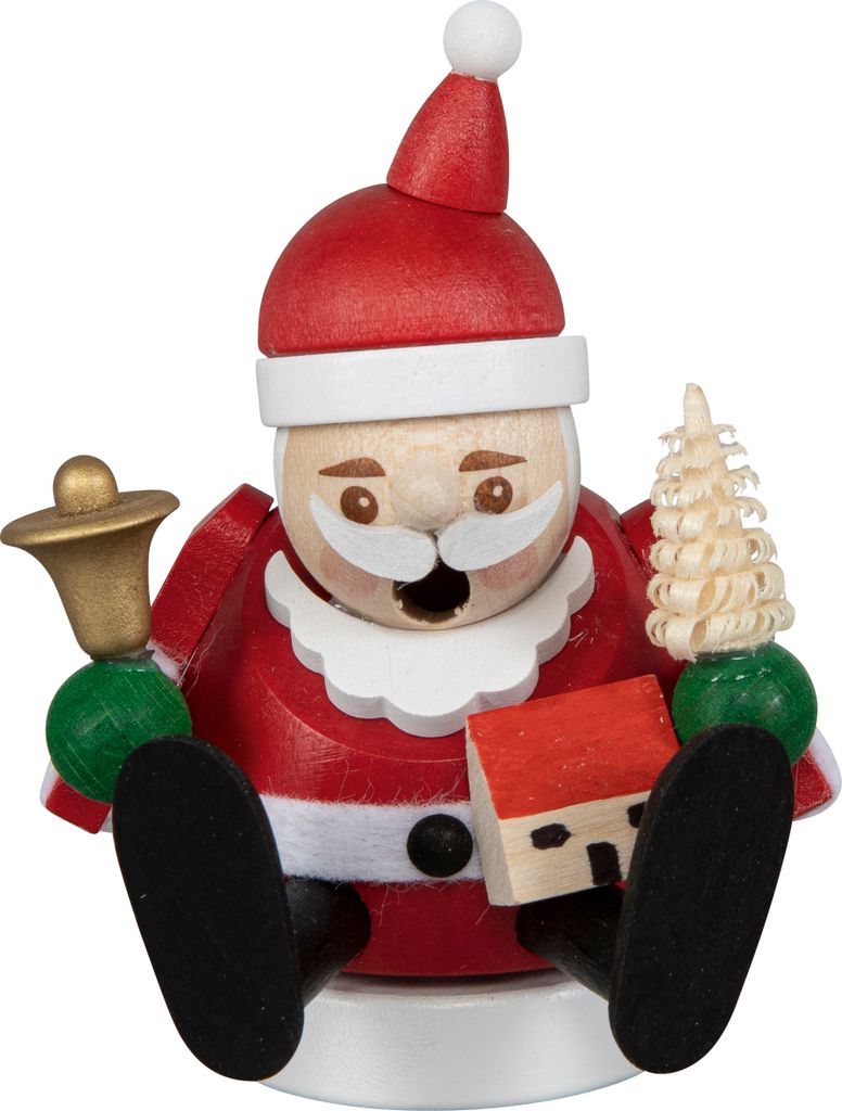 SAICO Mini-Räucherfigur Berufe - Weihnachtsmann - kleine Dekofigur für Räucherkerzen - Größe ca. 8 cm - RME6501