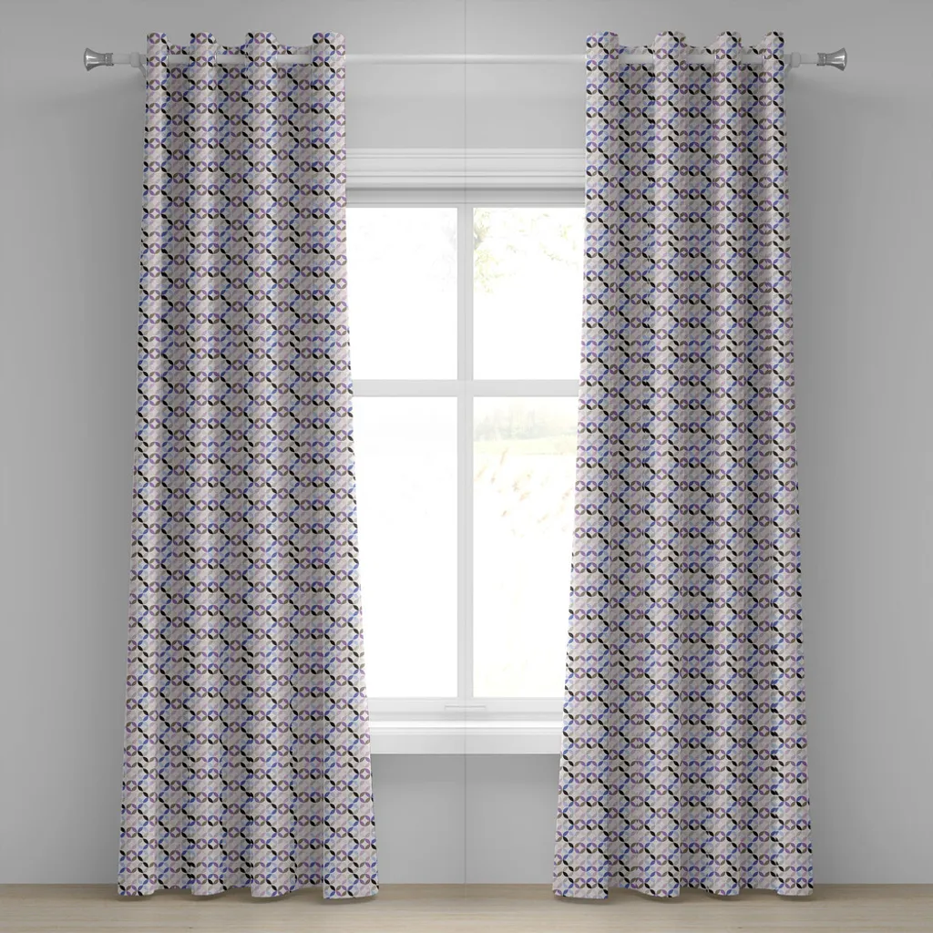 Rideaux de Salon 280x245 cm pour Ambiance Moderne et Artistique