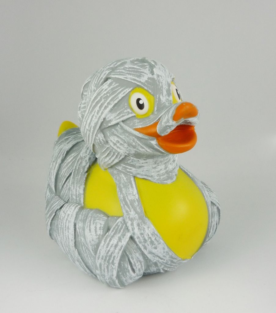 Wild Republic Rubber Duck Mummy, Badeente aus Gummi, Junge/Mädchen, Gummi, Weiß, Gelb