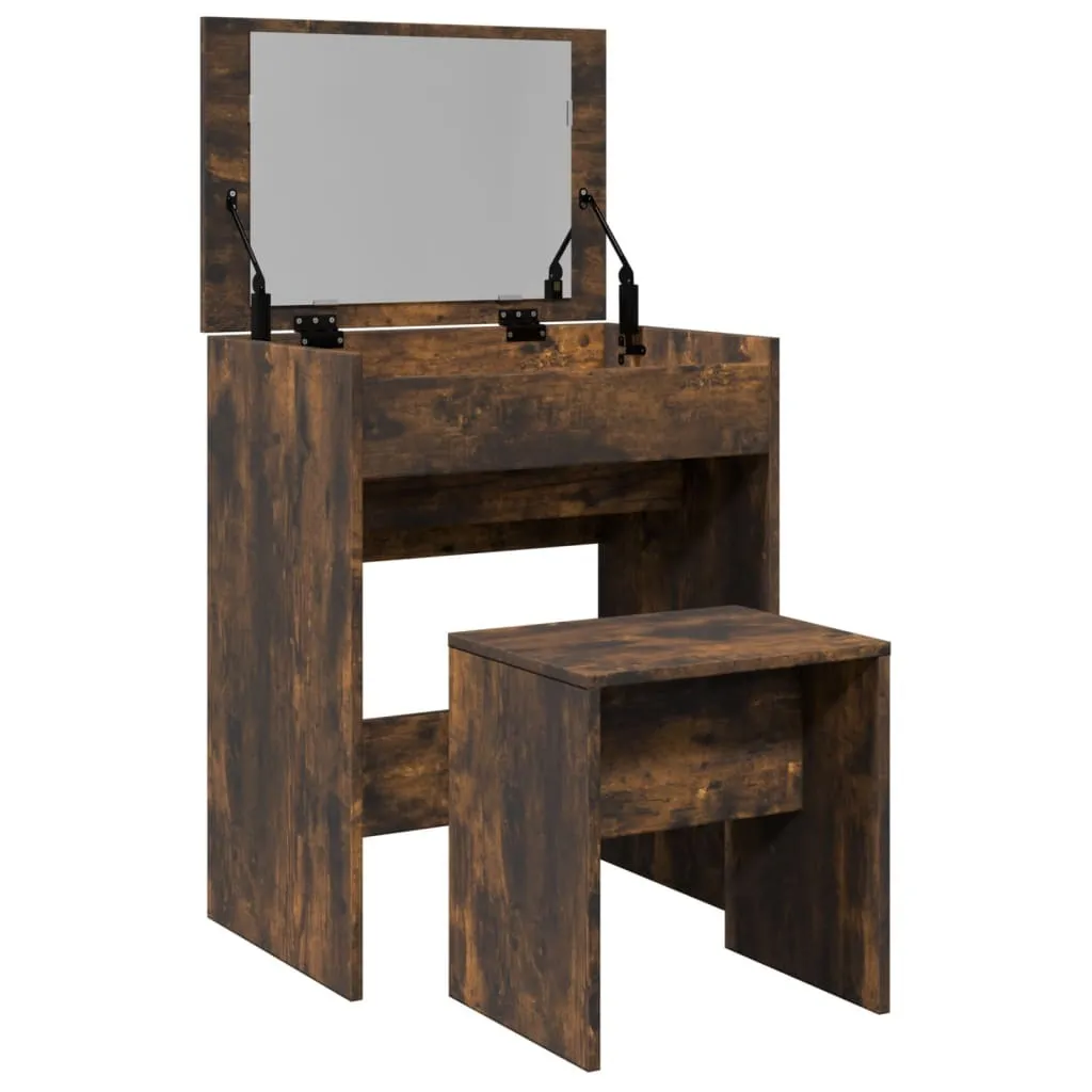 Toeletta di Classe Hommie Rovere Fumé 60cm - L'Eccellenza del Trucco