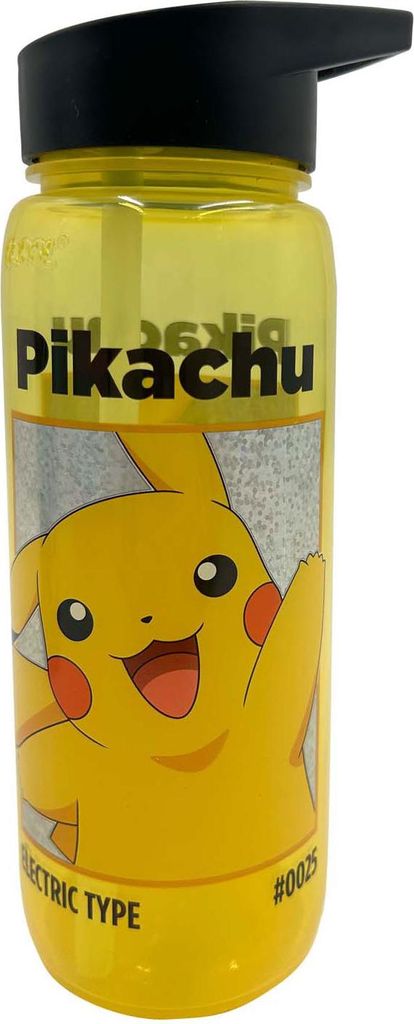 Pokémon-Trinkflasche mit Strohhalm